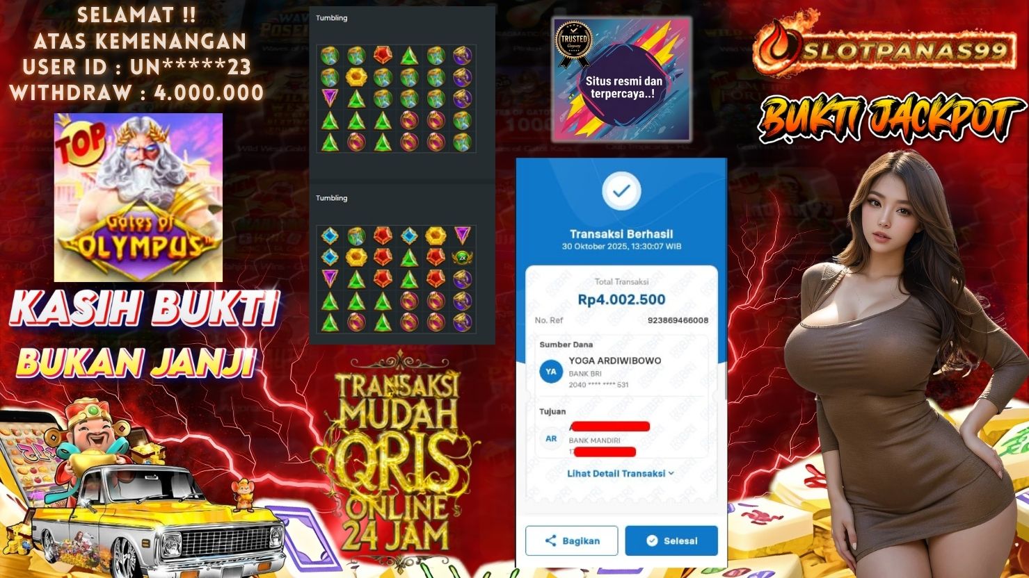 SLOTPANAS99 JACKPOT SLOT GATES OF OLYMPUS